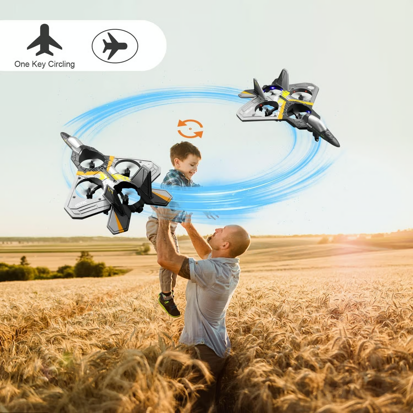 Remote Control Jet: Easy to Fly, Altitude Hold, One-Key Takeoff for Kids