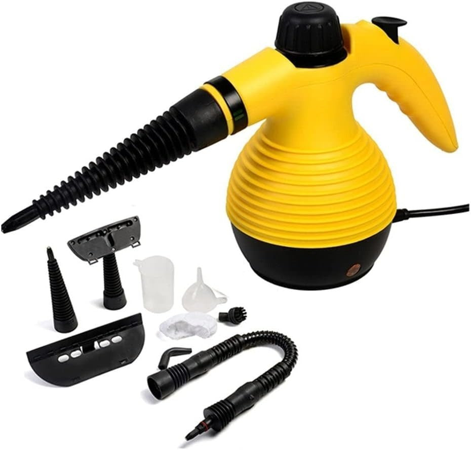 Portable 9-in-1 Handheld Steam Cleaner for Home/منظفات البخار المحمولة مع ضمان لمدة عامين بسعر واحدة.
