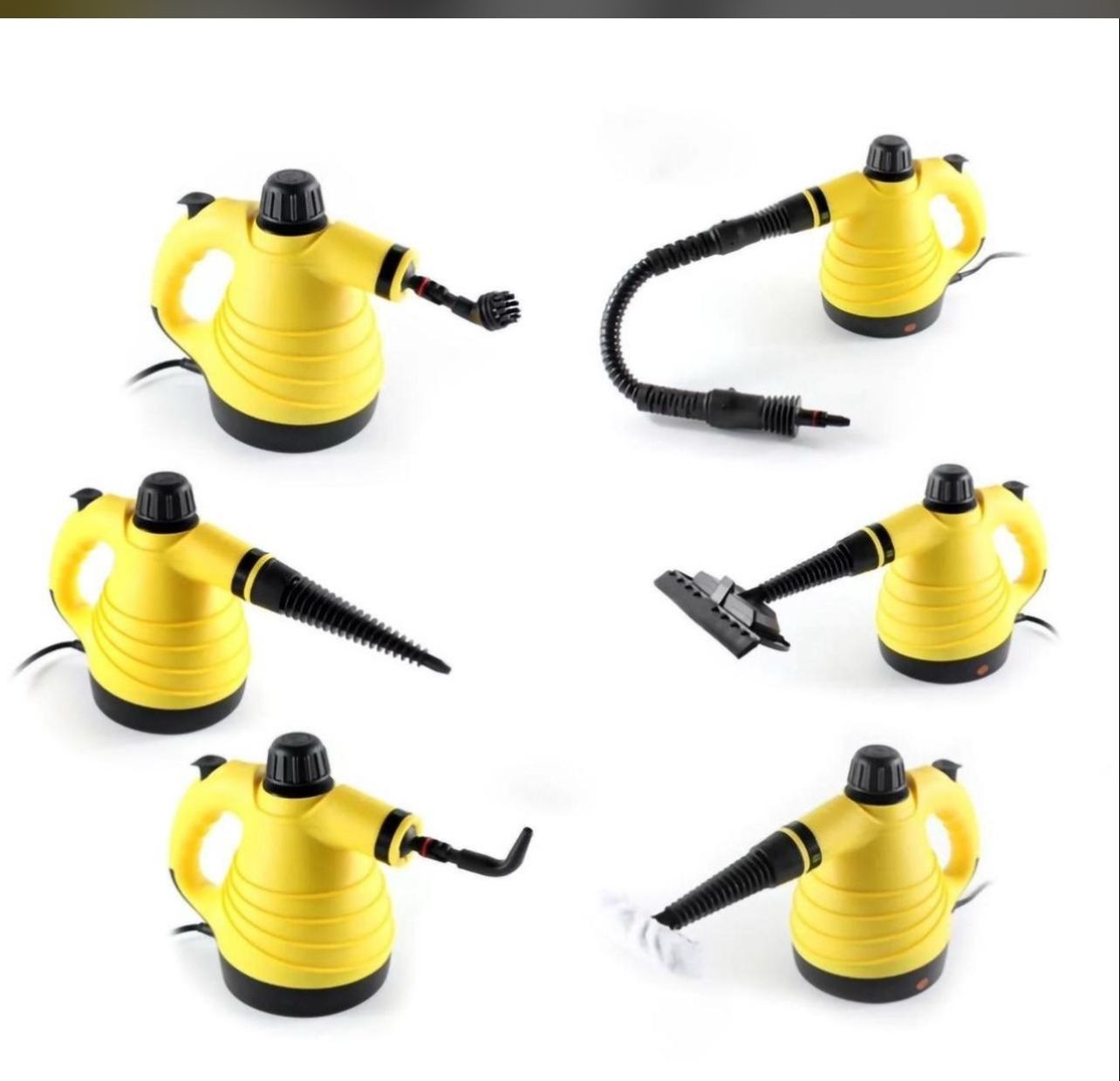 Portable 9-in-1 Handheld Steam Cleaner for Home/منظفات البخار المحمولة مع ضمان لمدة عامين بسعر واحدة.